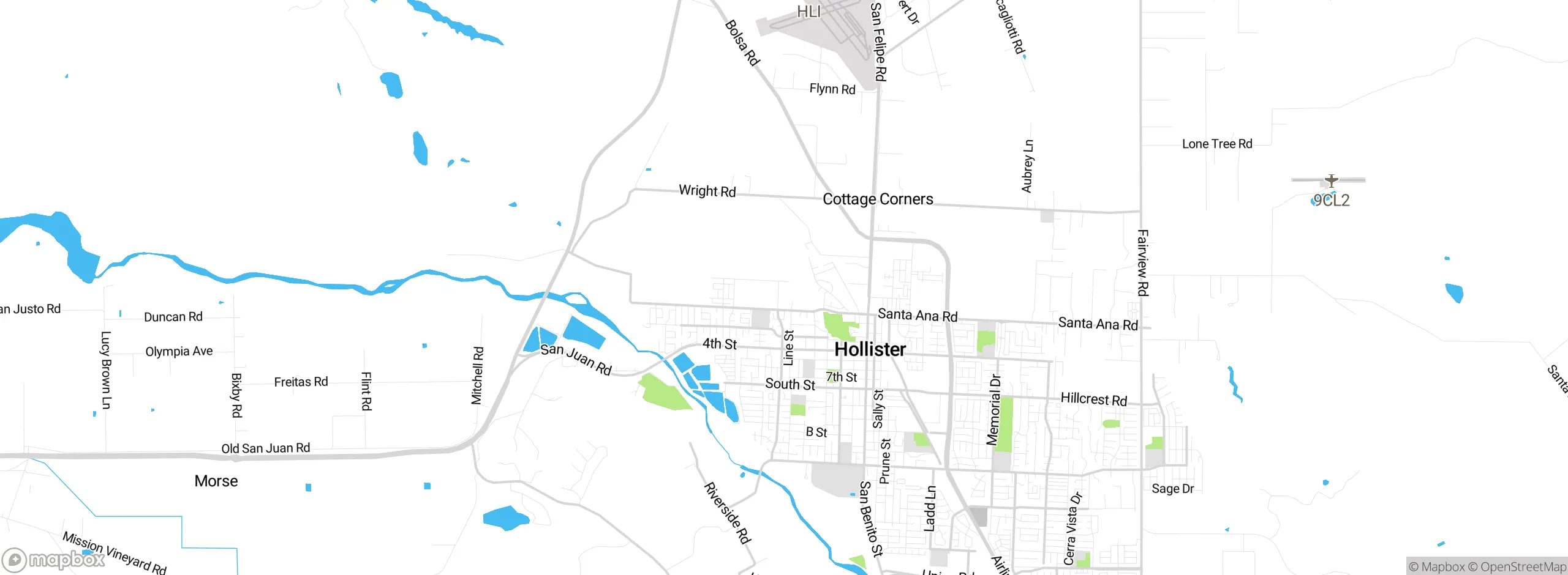 Map showing approximate location