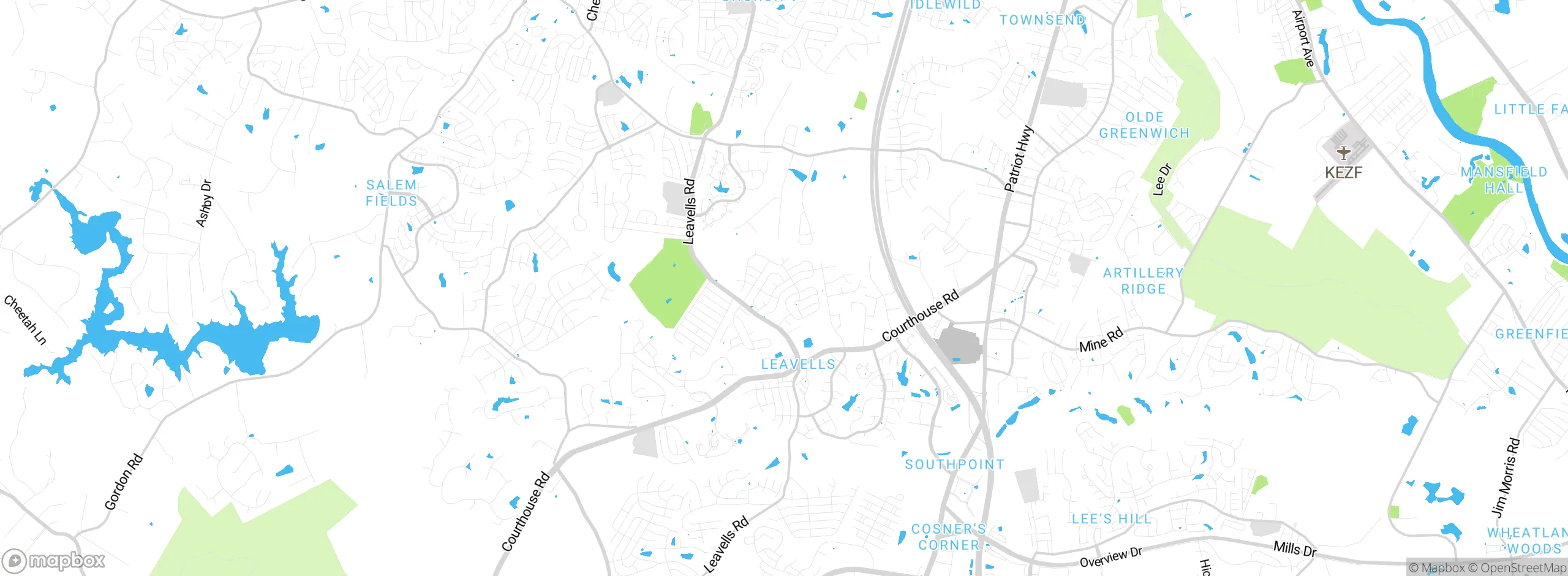 Map showing approximate location