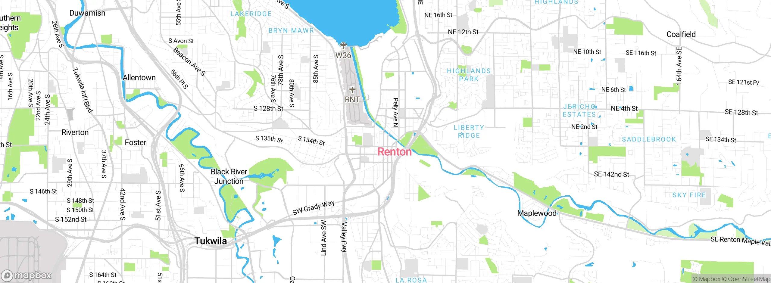 Map showing approximate location