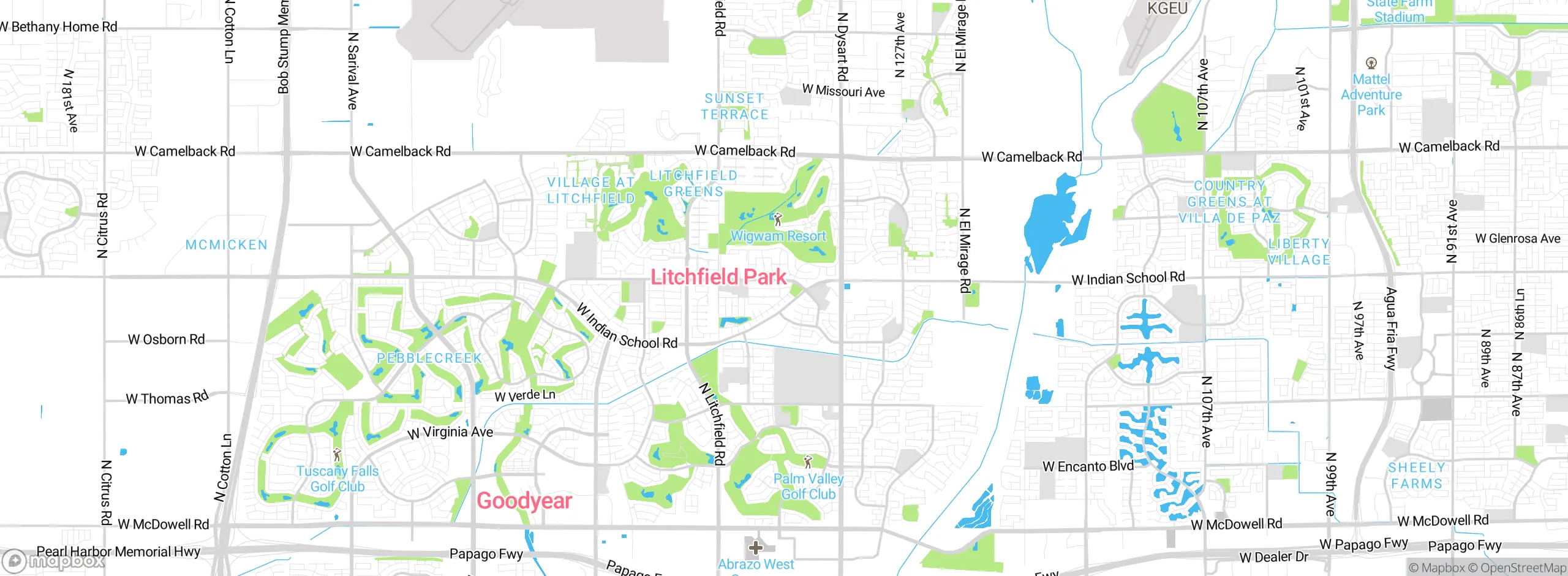 Map showing approximate location