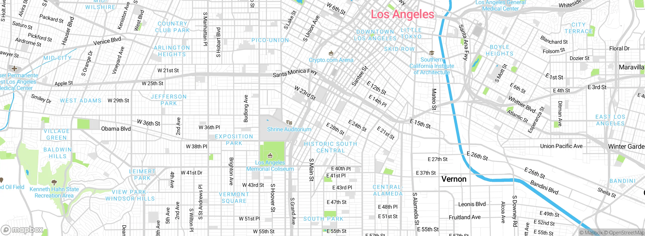 Map showing approximate location