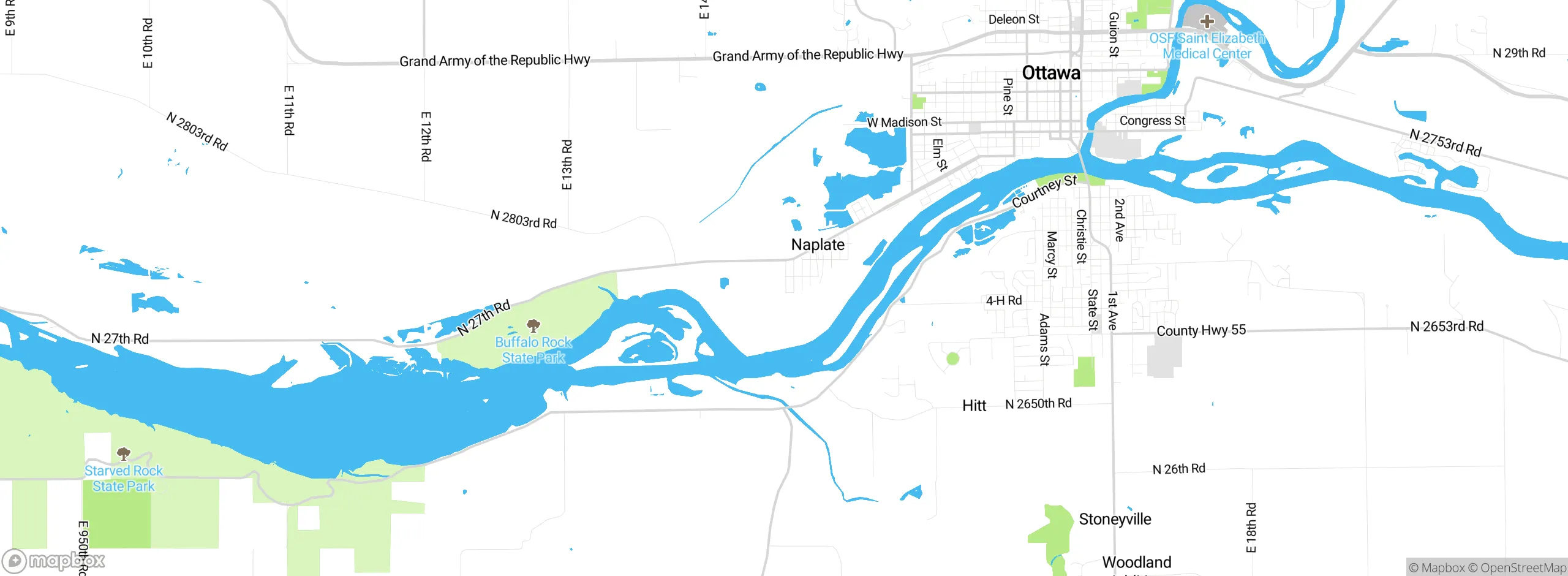 Map showing approximate location