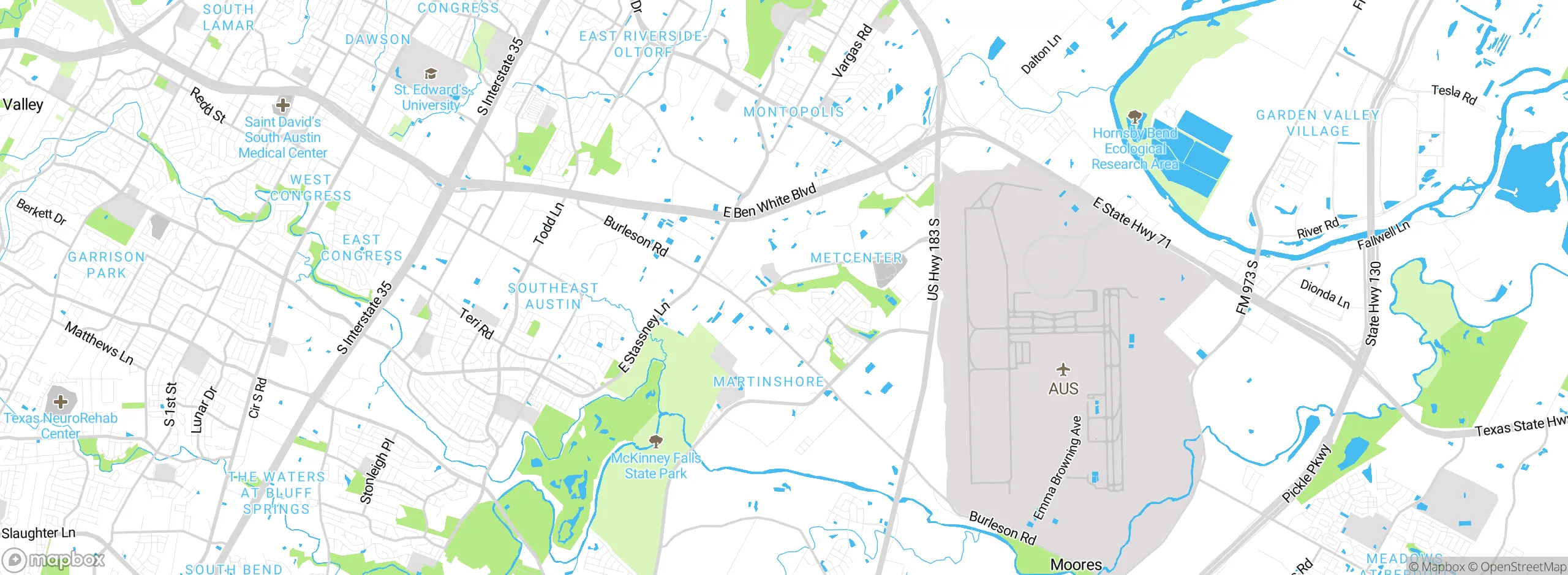 Map showing approximate location