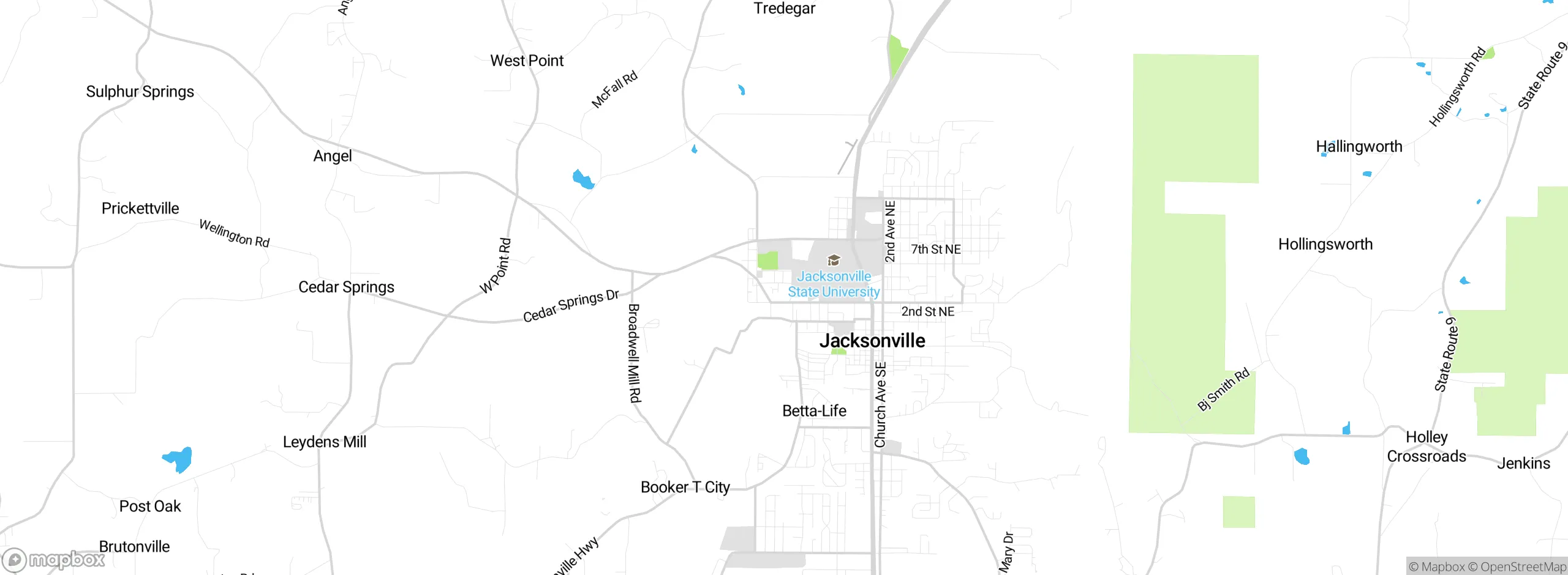 Map showing approximate location
