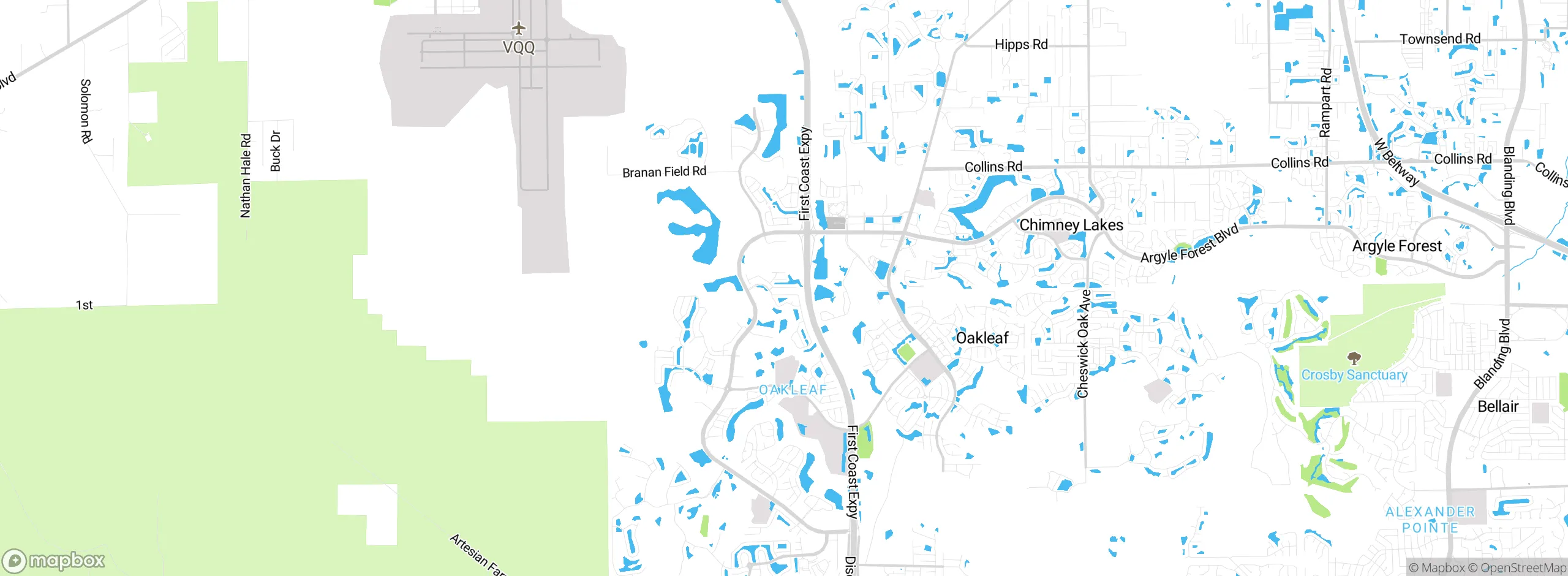 Map showing approximate location
