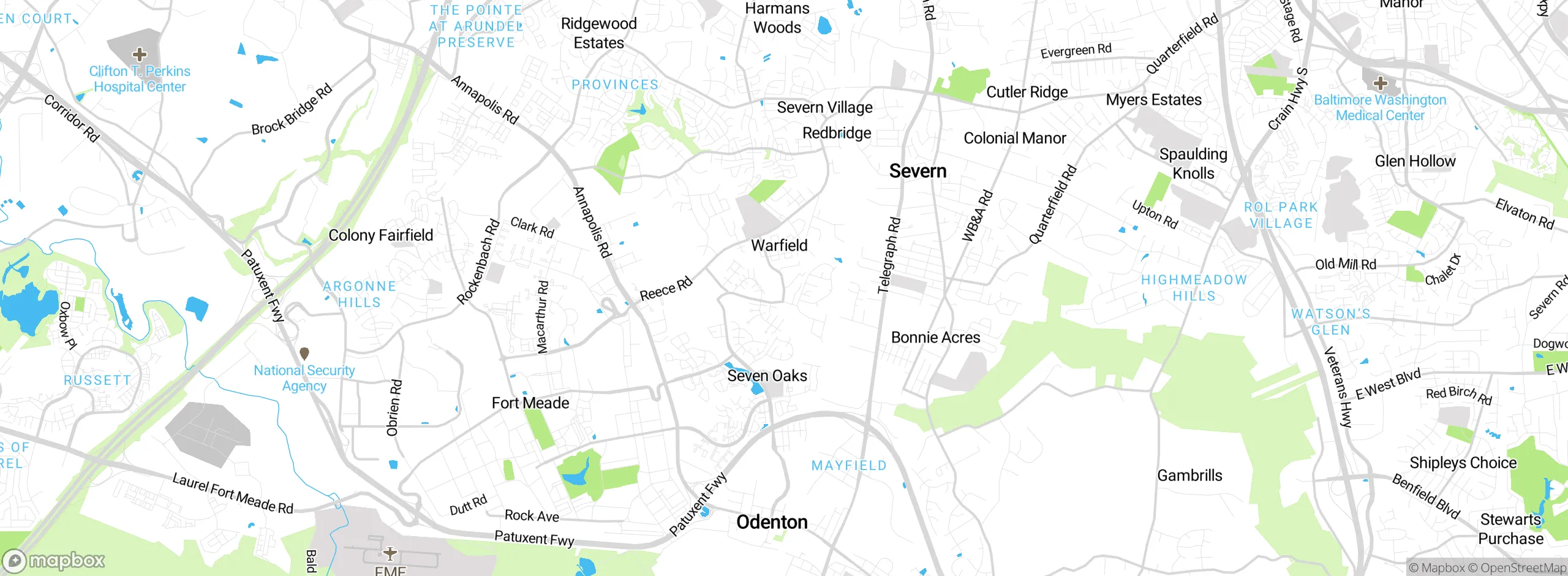 Map showing approximate location