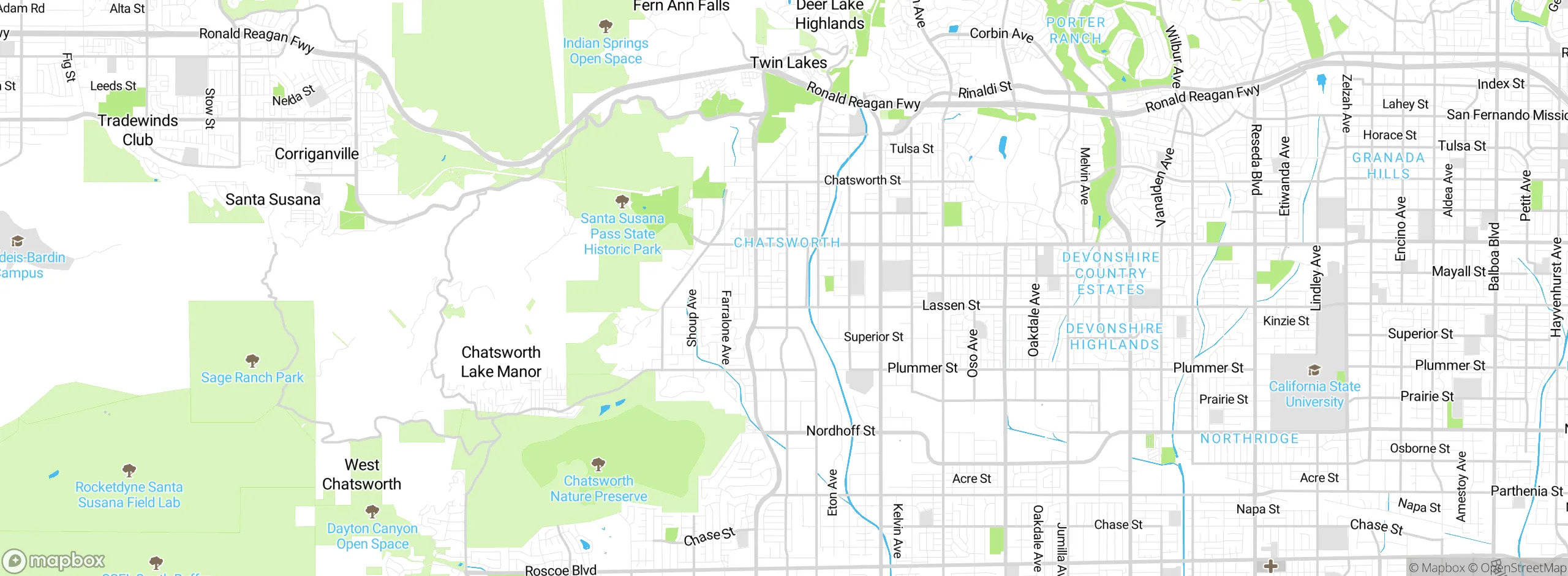 Map showing approximate location