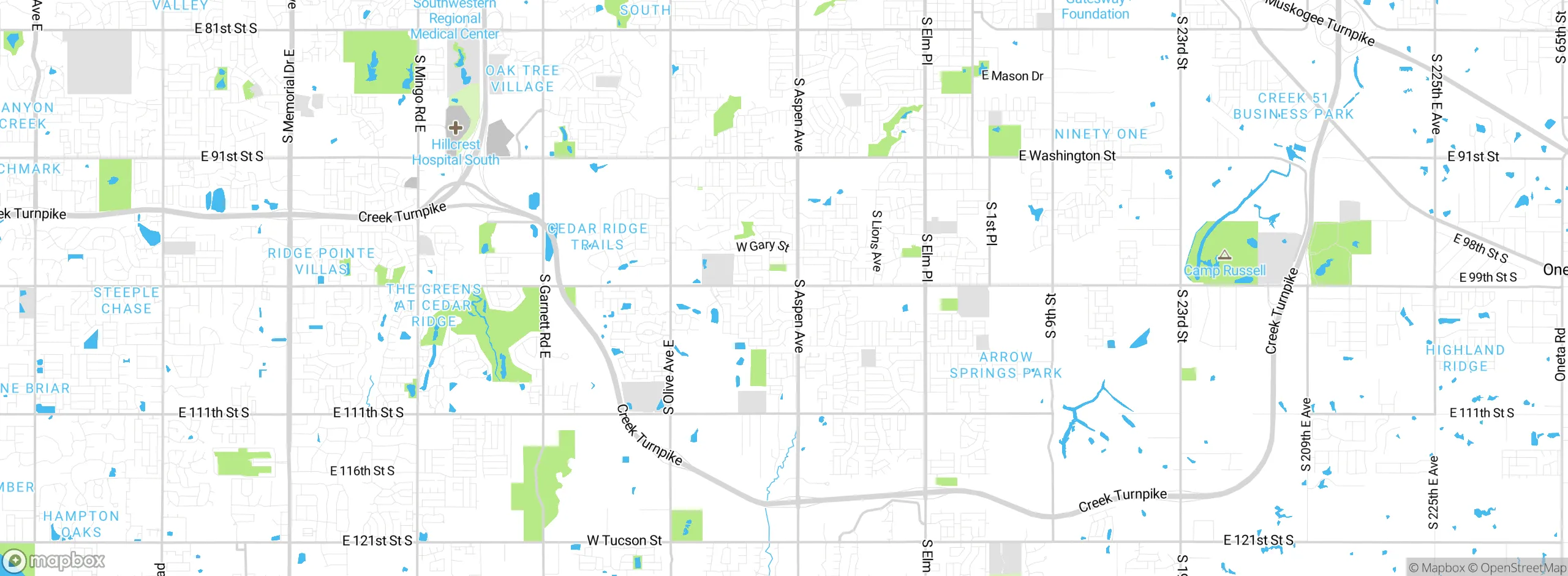 Map showing approximate location