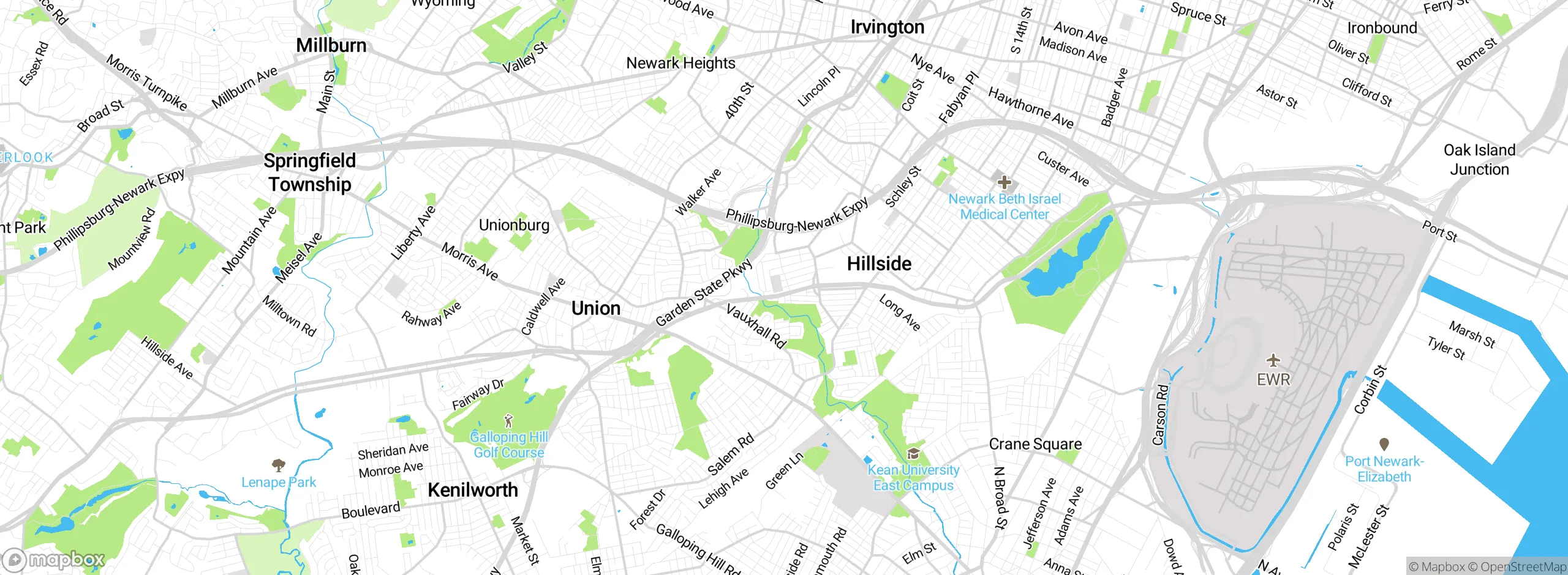 Map showing approximate location