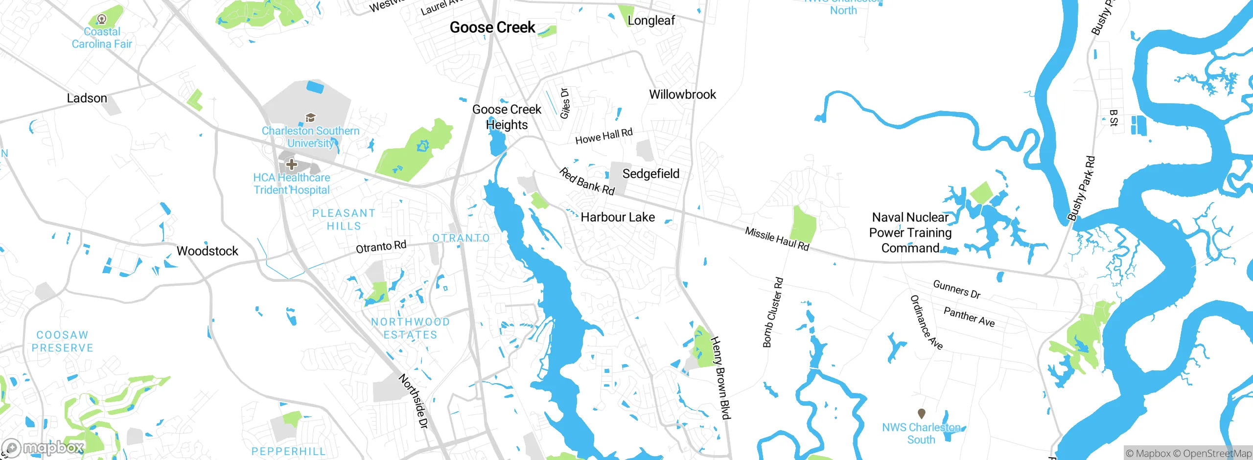 Map showing approximate location
