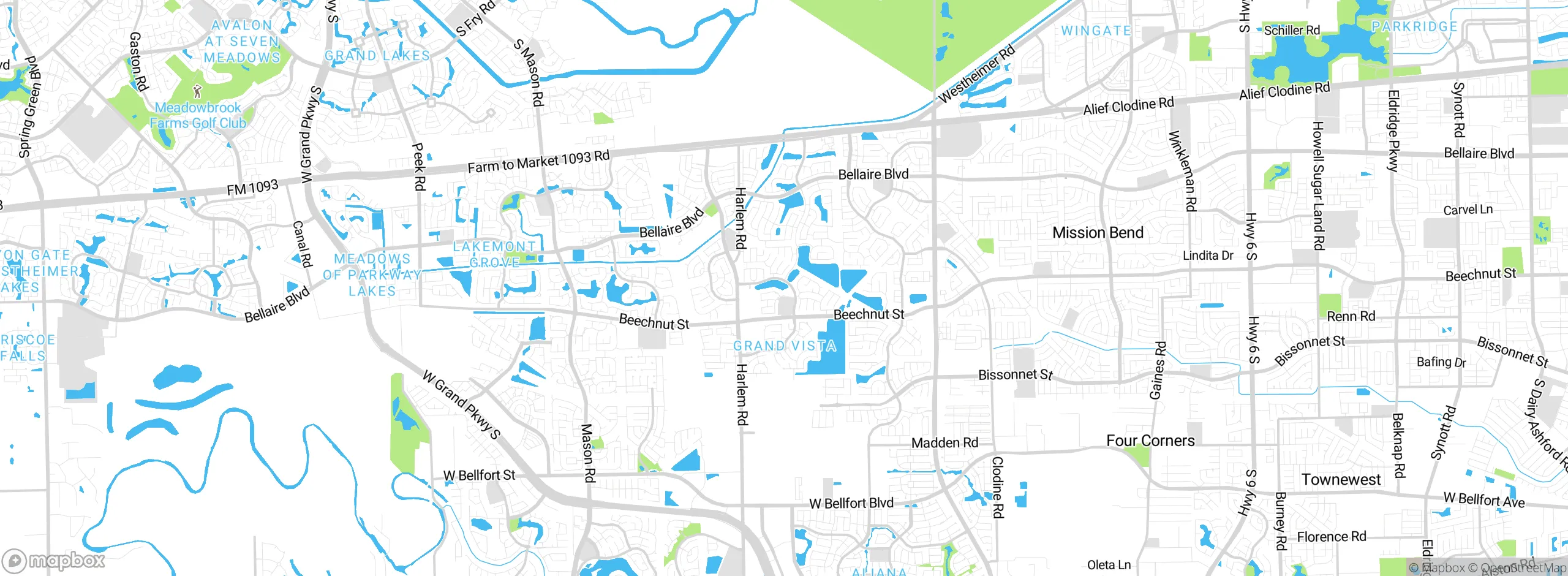 Map showing approximate location