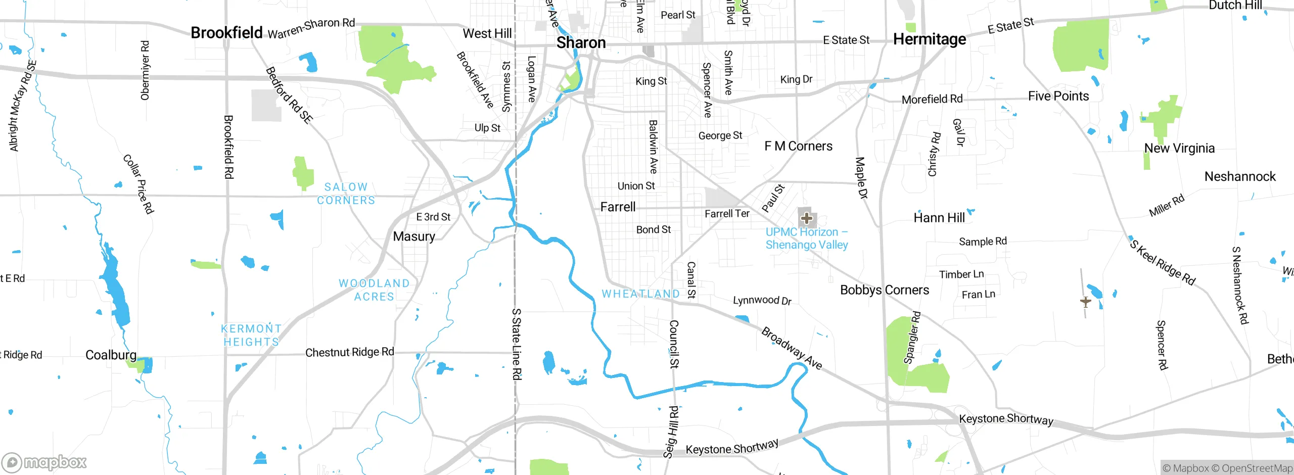 Map showing approximate location