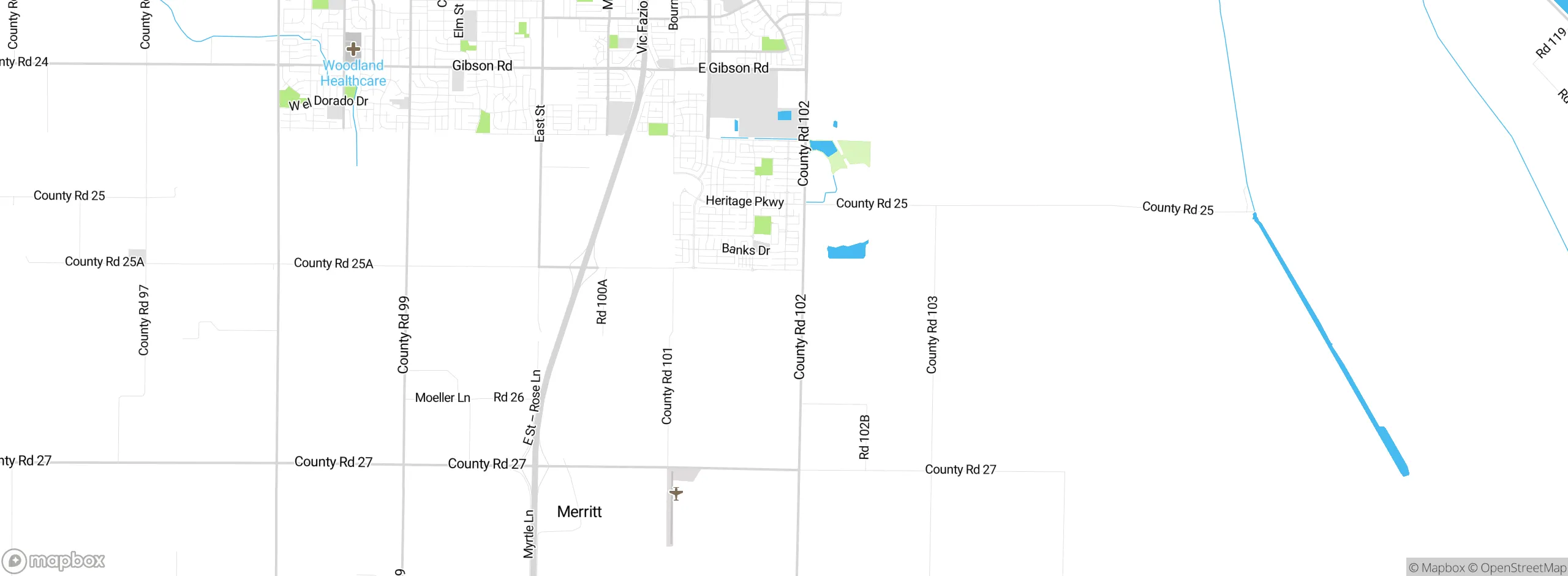 Map showing approximate location