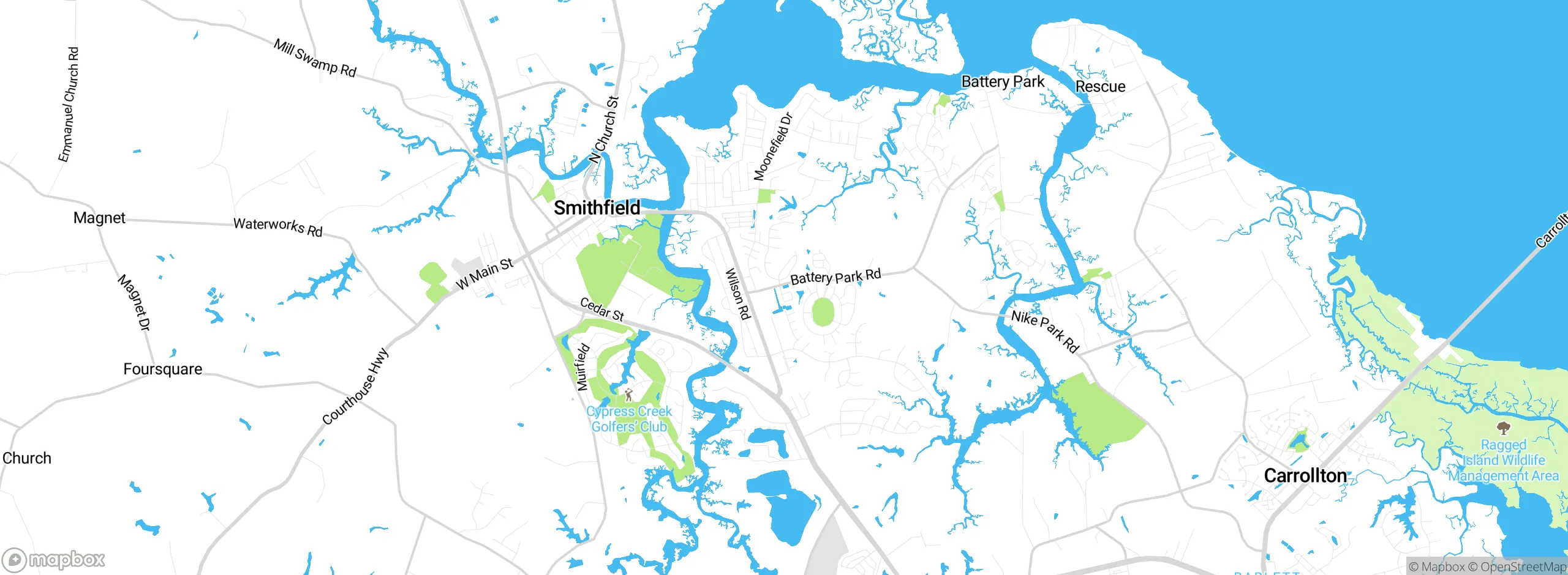 Map showing approximate location