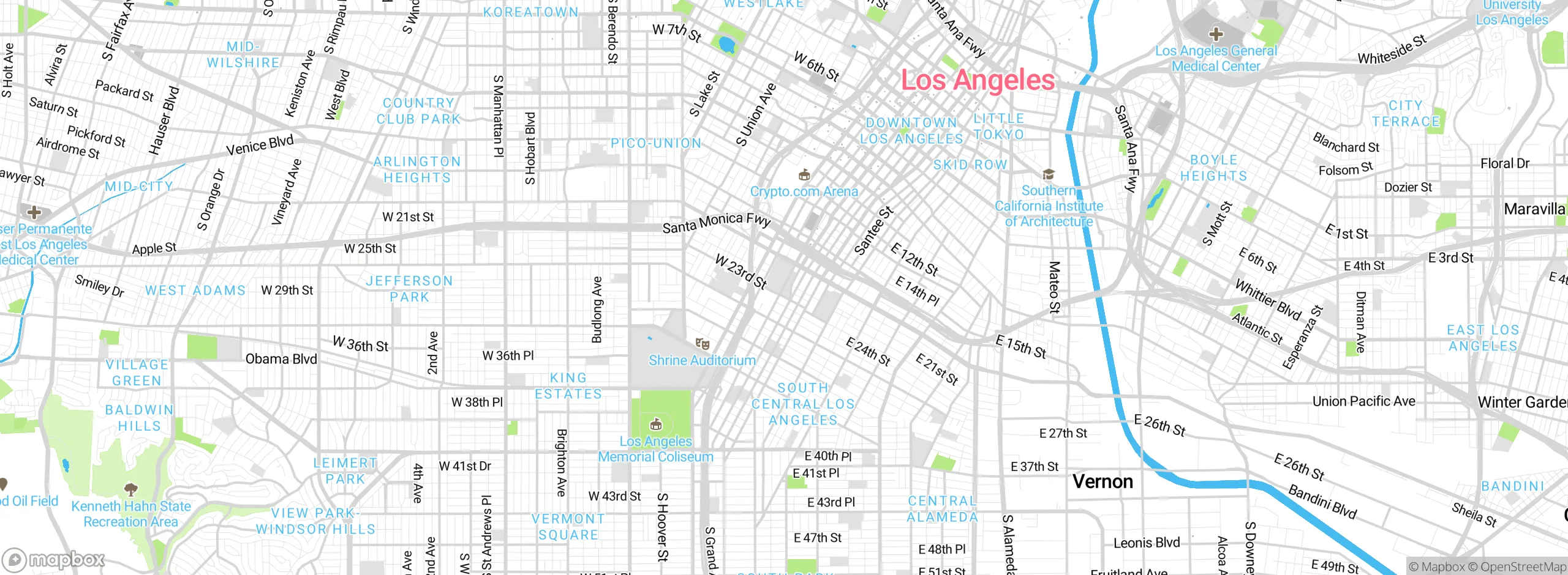 Map showing approximate location