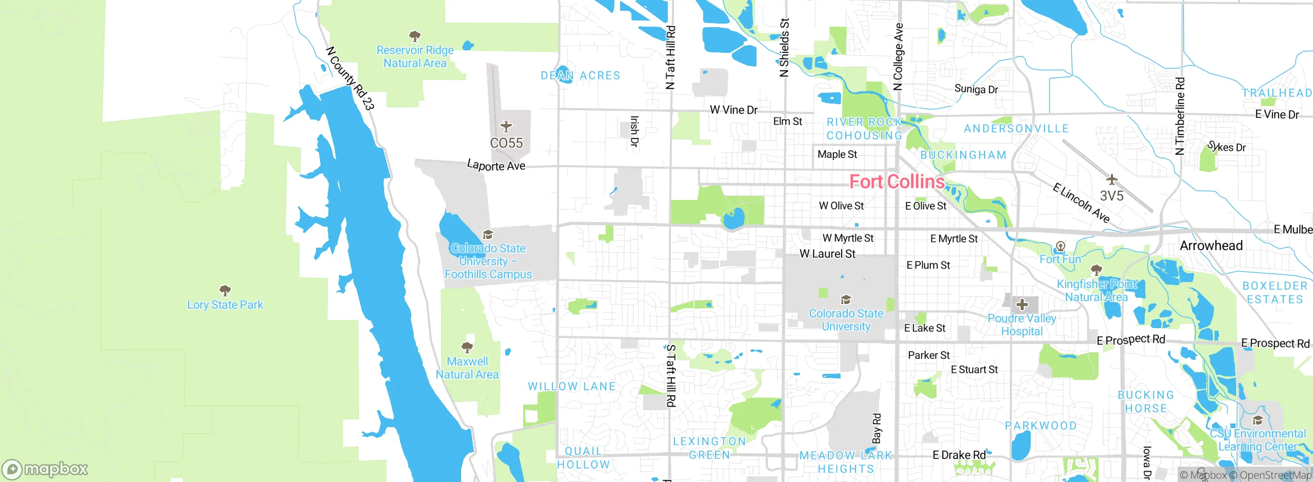 Map showing approximate location