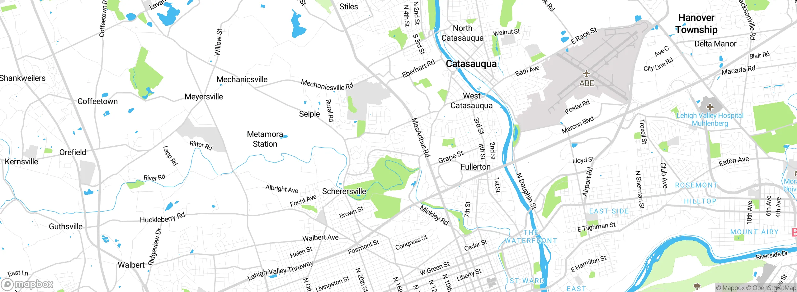 Map showing approximate location