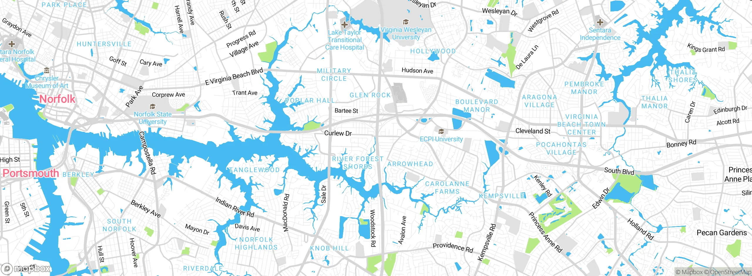 Map showing approximate location