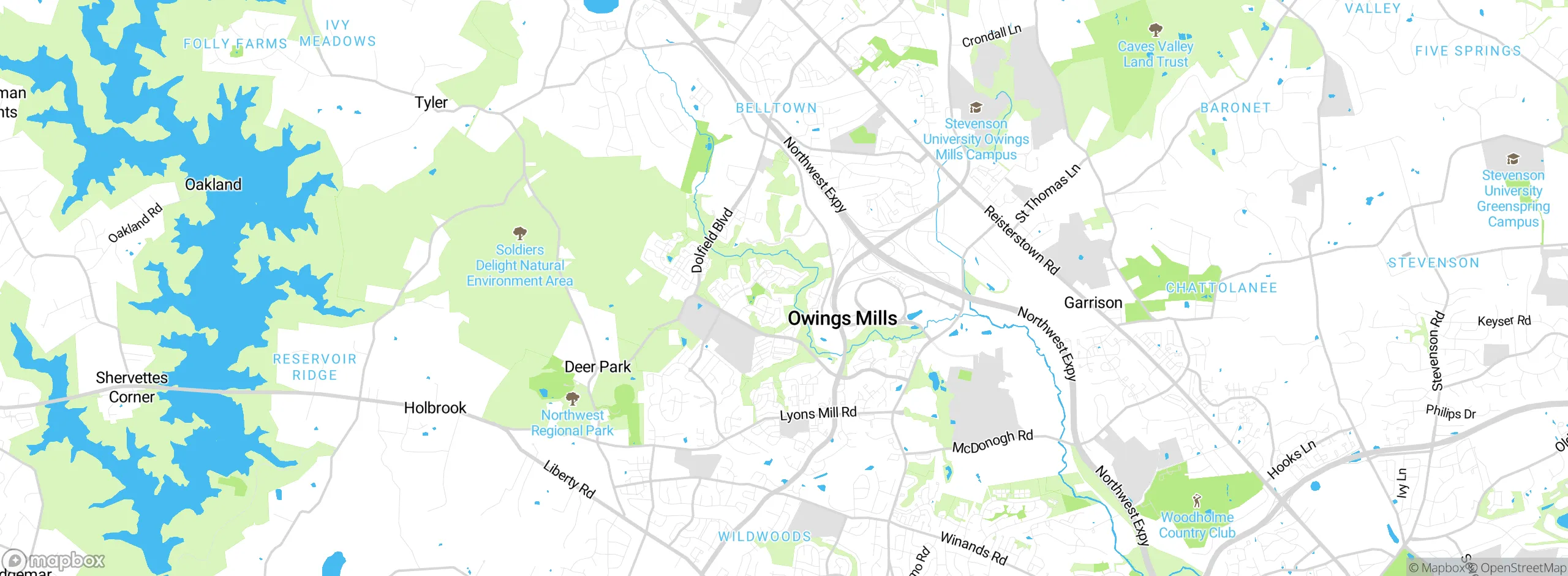 Map showing approximate location