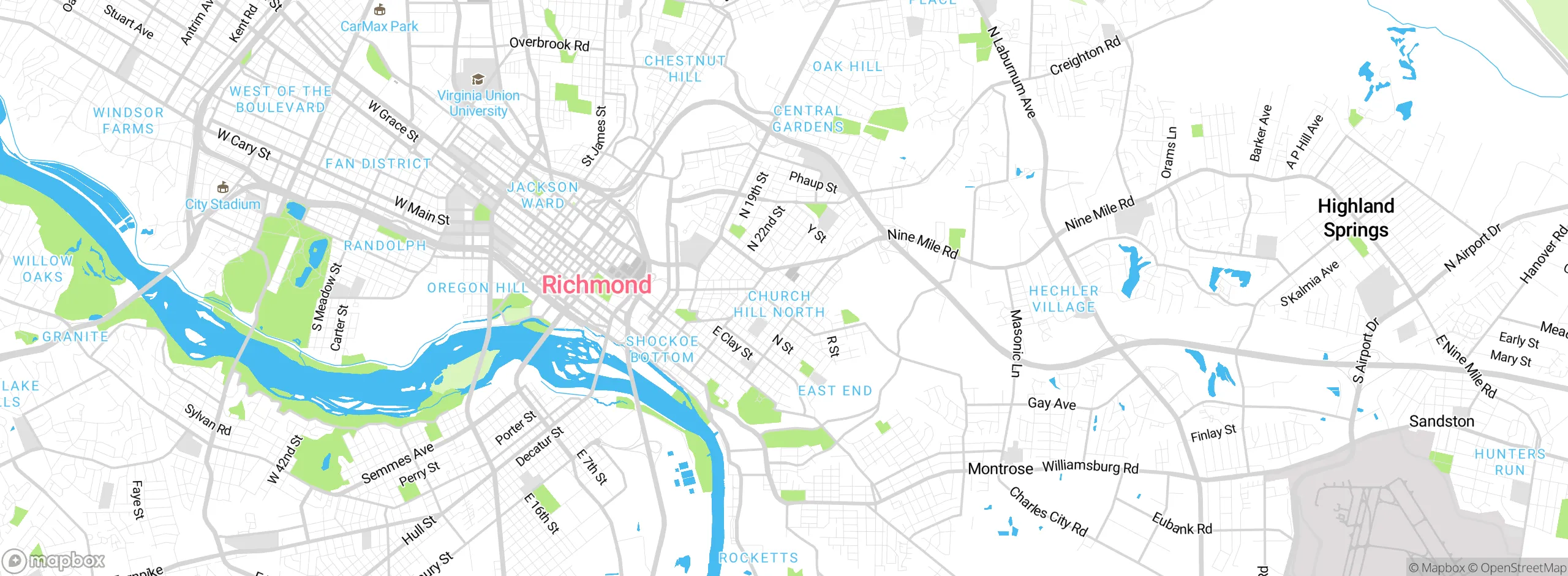 Map showing approximate location