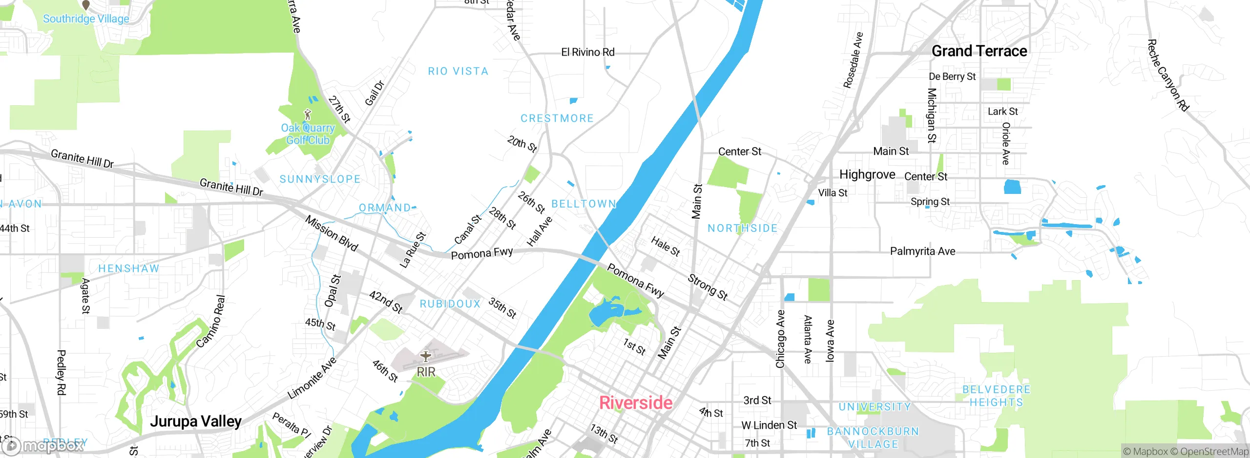 Map showing approximate location
