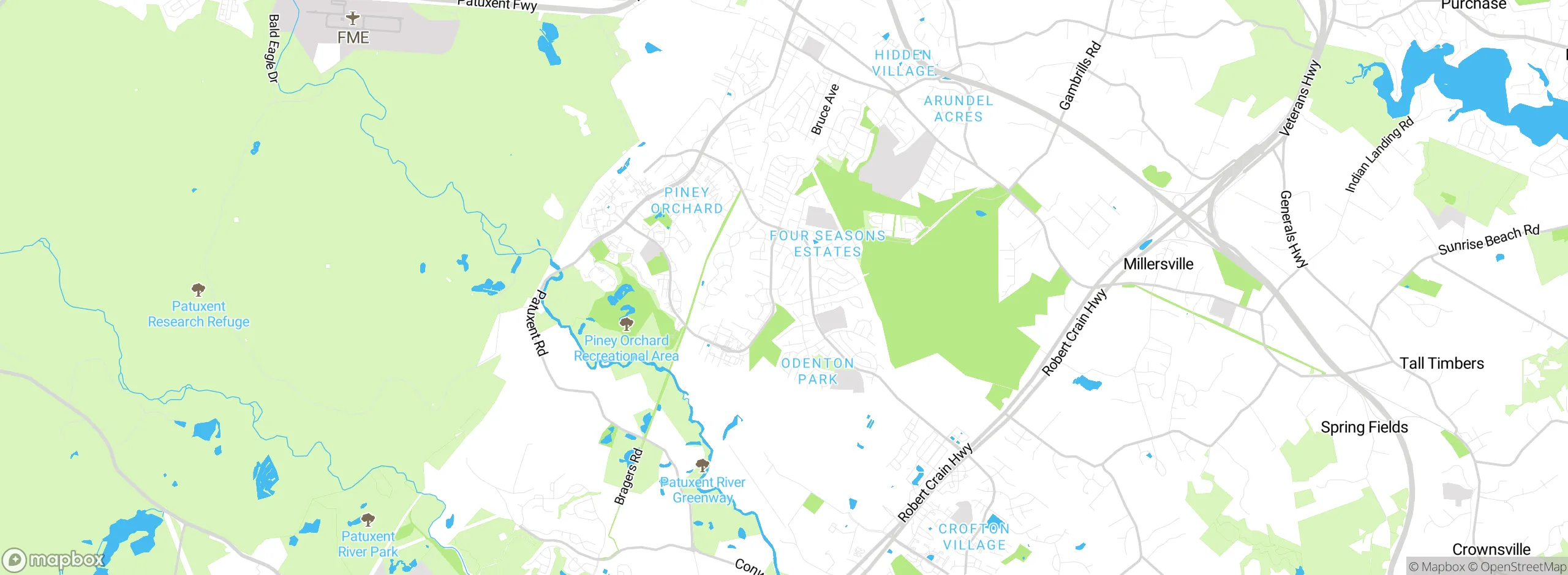 Map showing approximate location