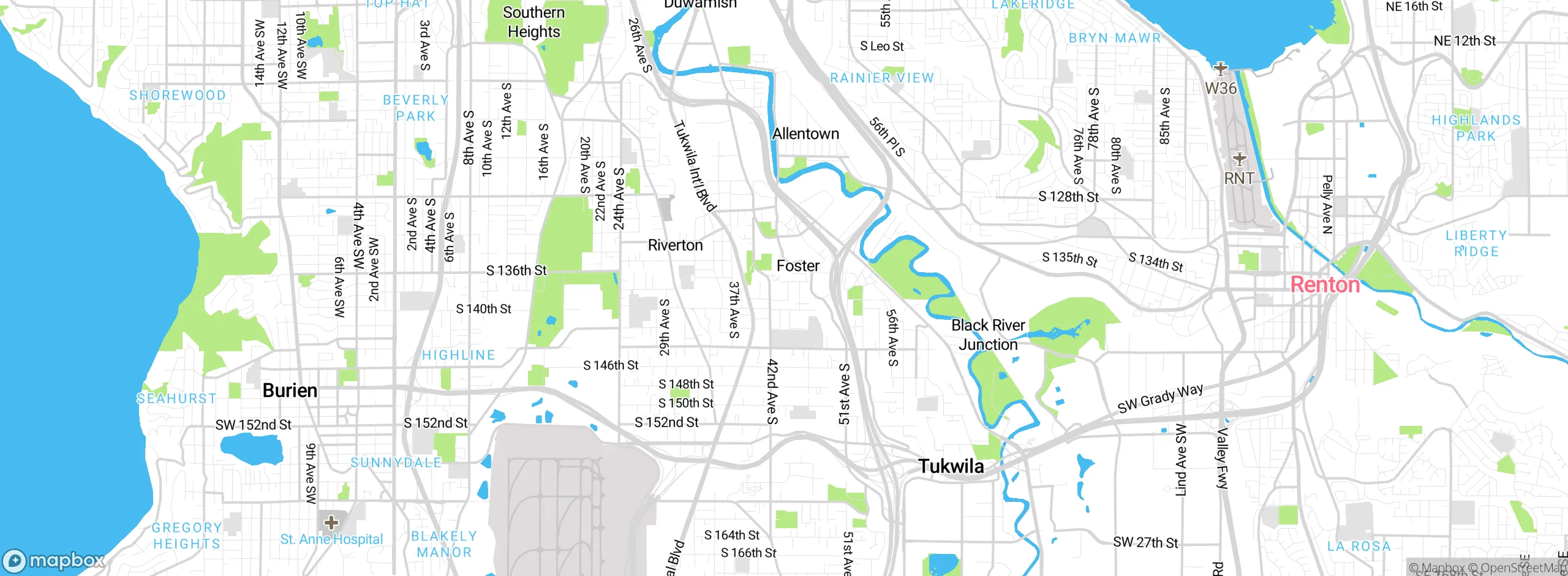 Map showing approximate location