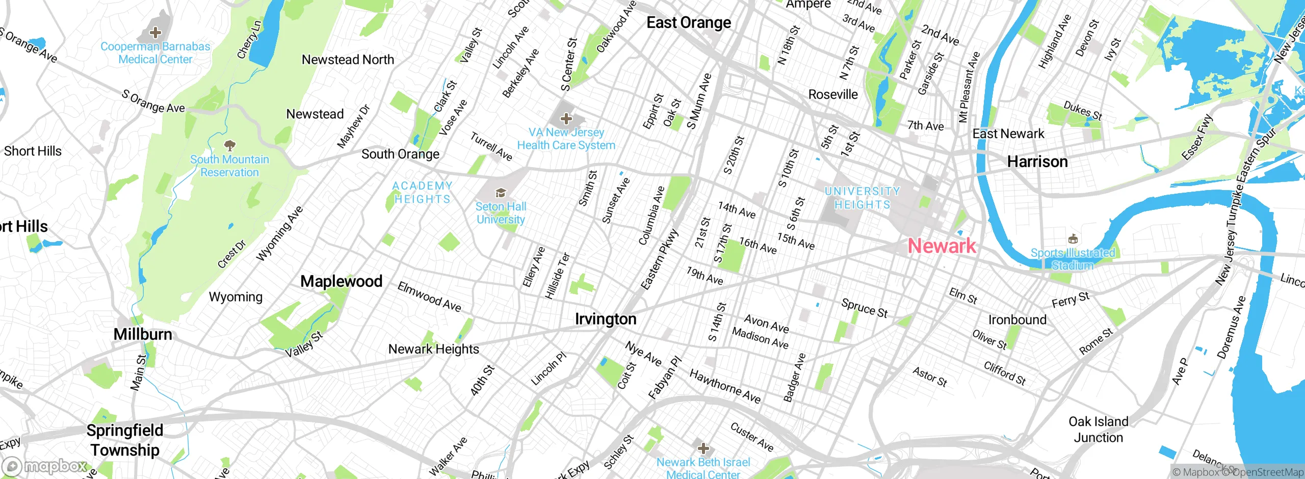 Map showing approximate location