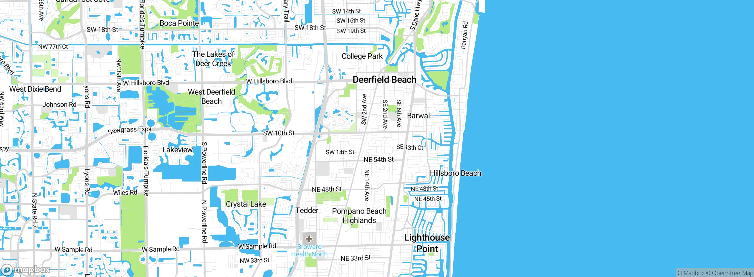 Map showing approximate location