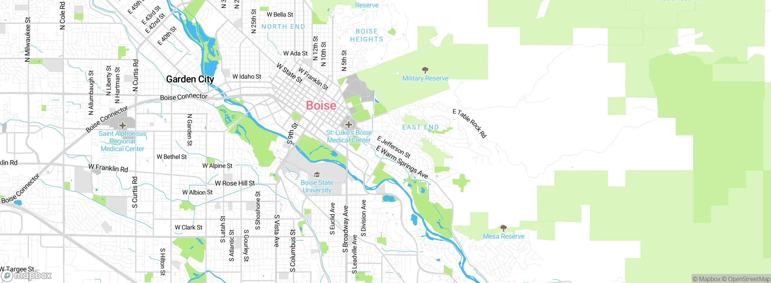 Map showing approximate location
