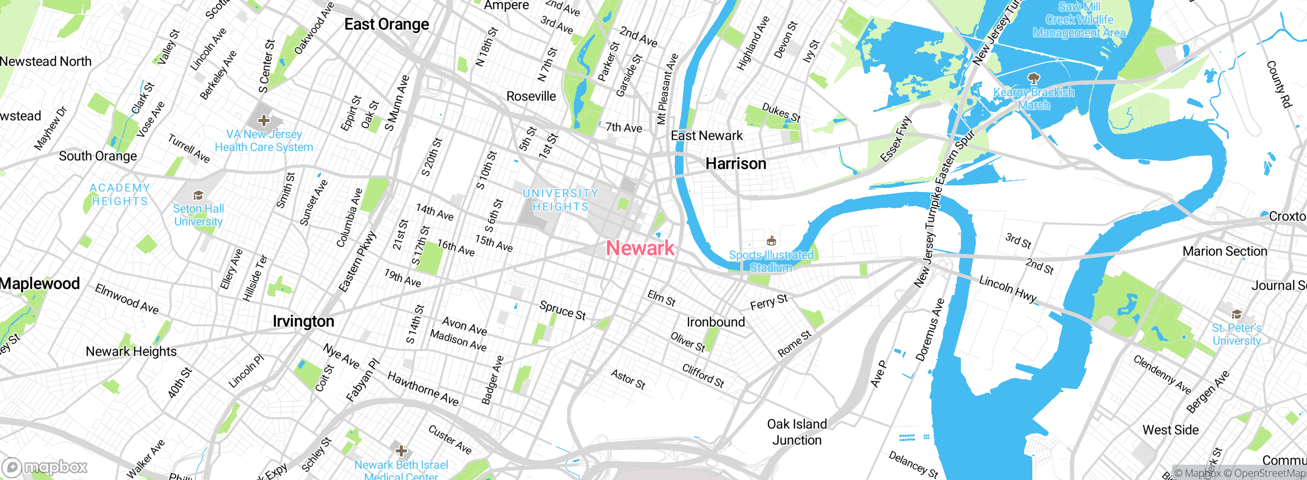 Map showing approximate location