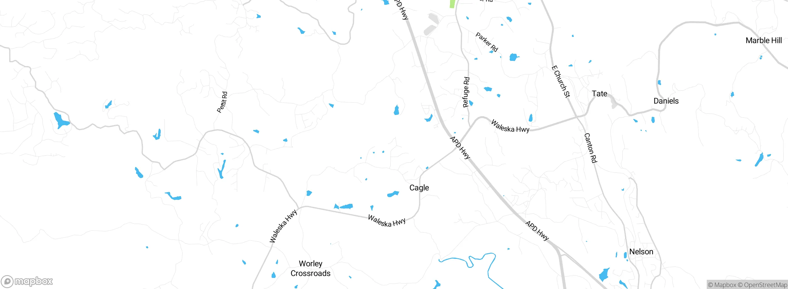 Map showing approximate location