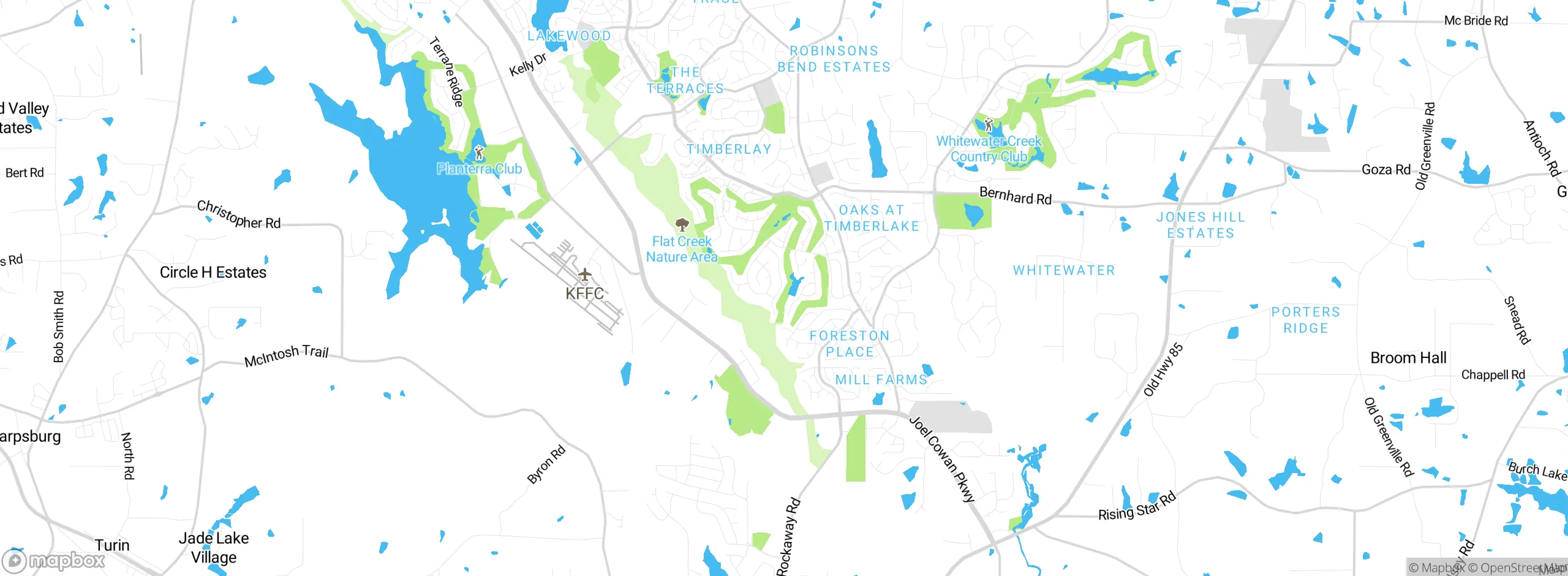 Map showing approximate location