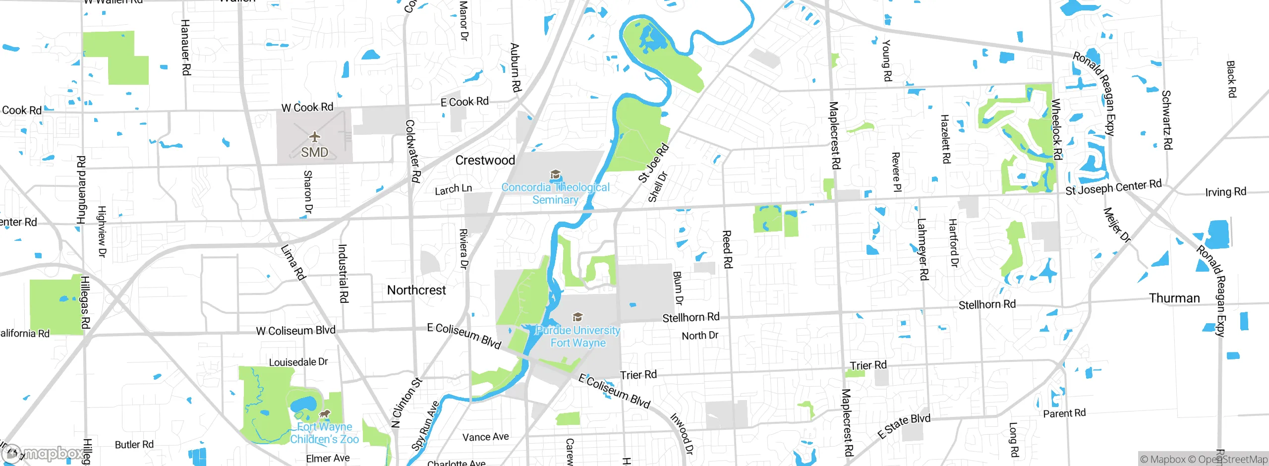 Map showing approximate location