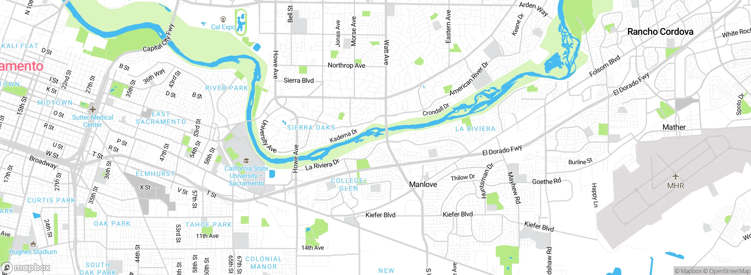 Map showing approximate location