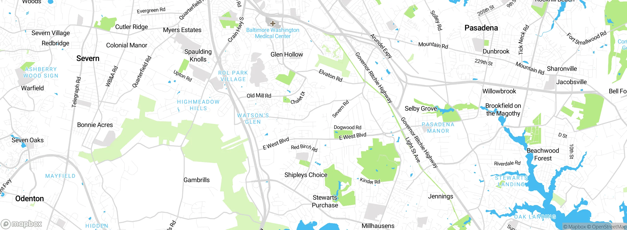 Map showing approximate location