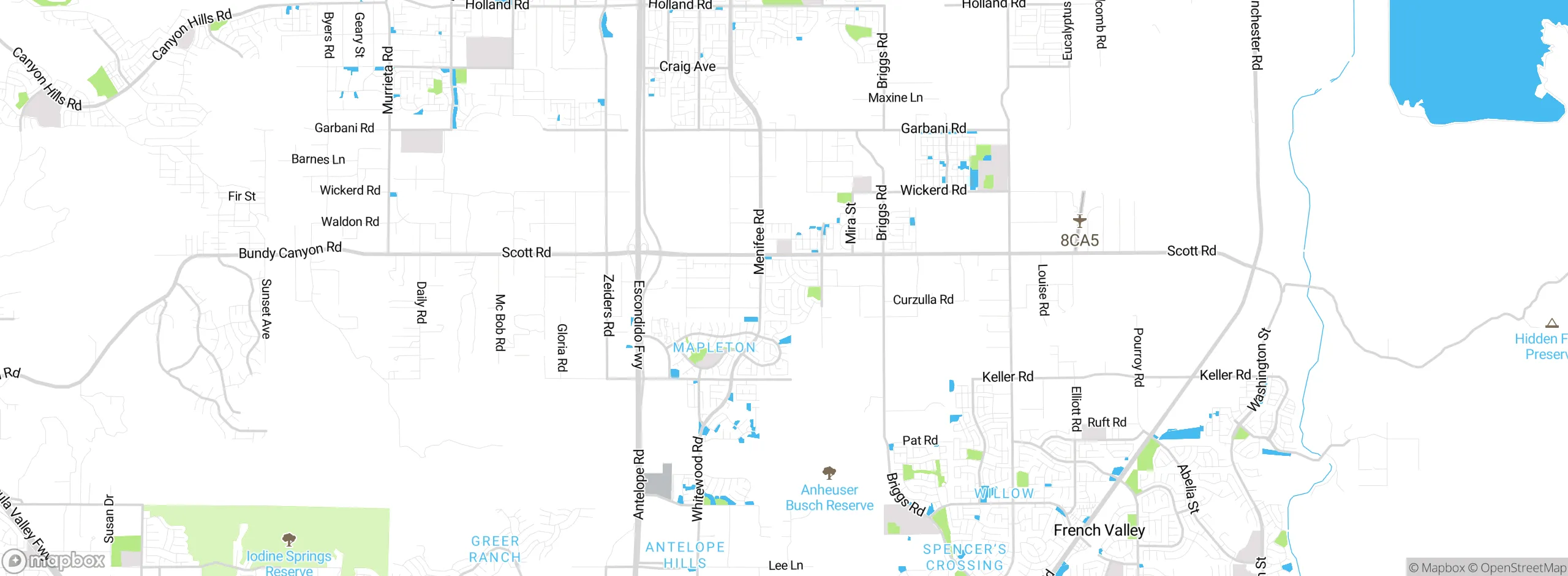 Map showing approximate location