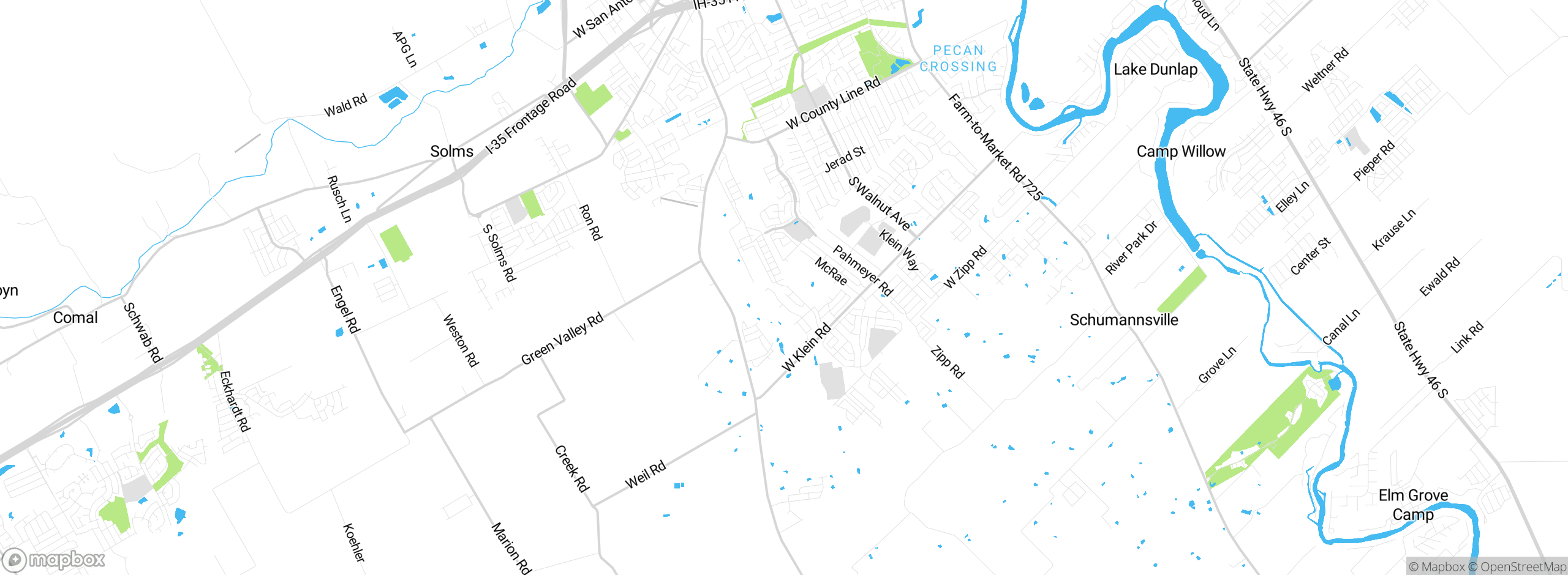 Map showing approximate location
