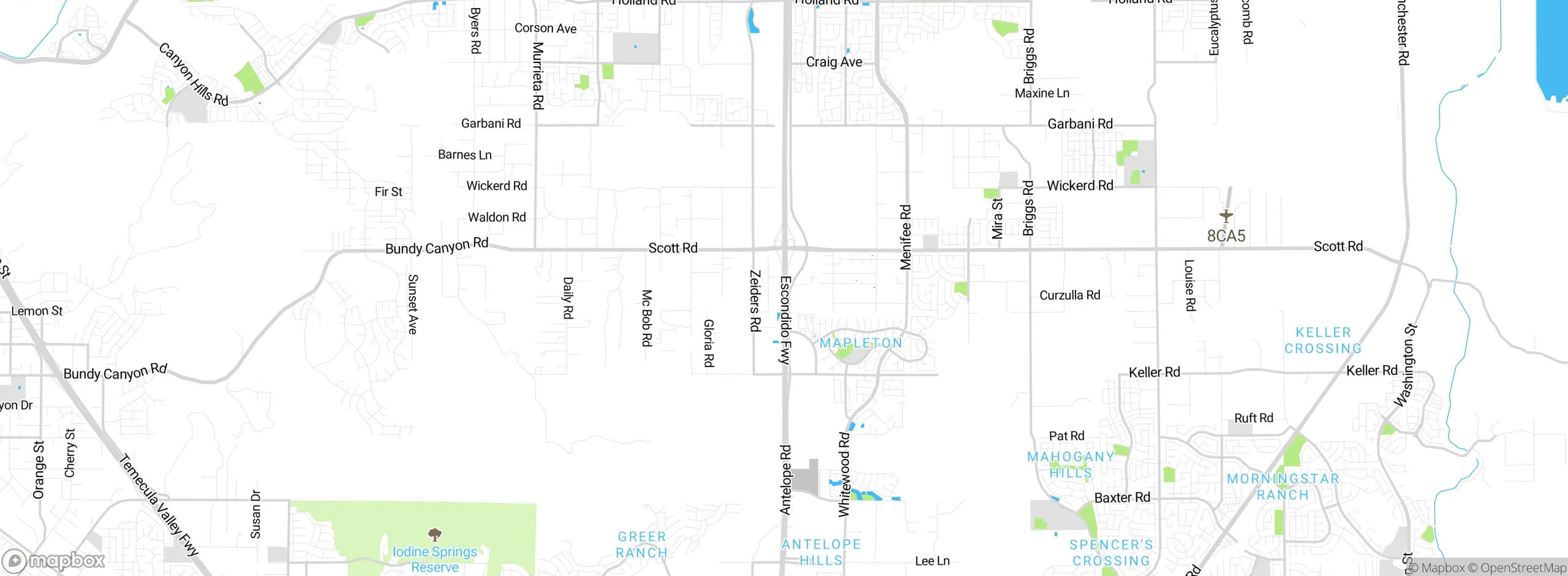 Map showing approximate location