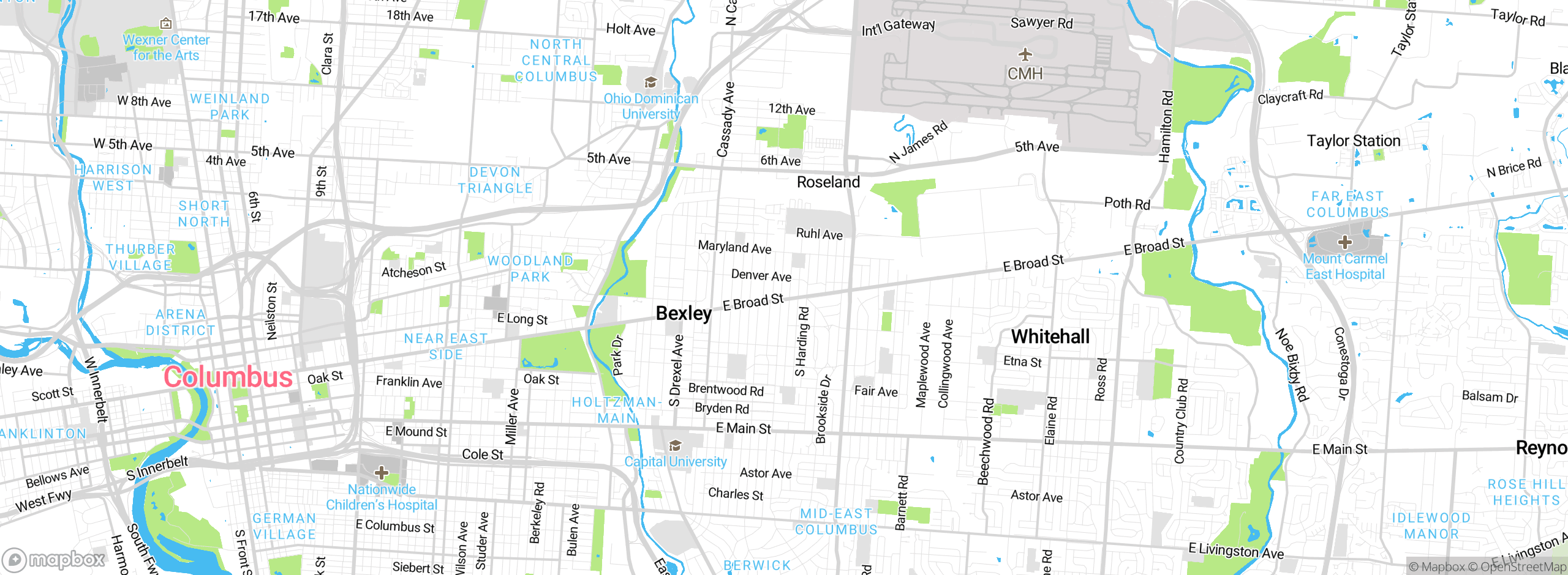 Map showing approximate location