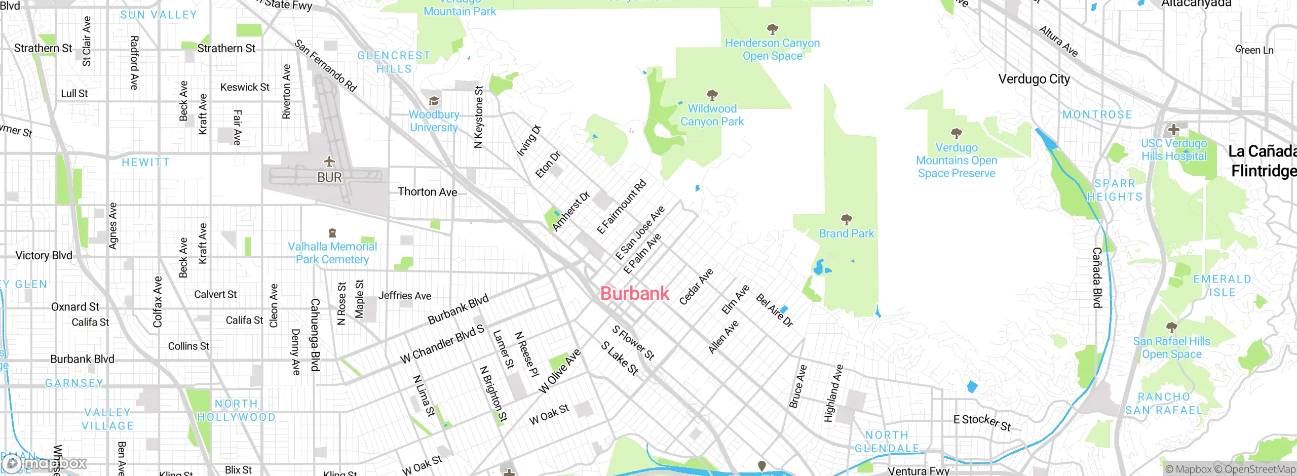 Map showing approximate location