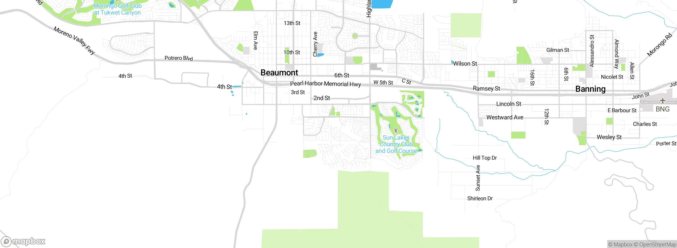 Map showing approximate location