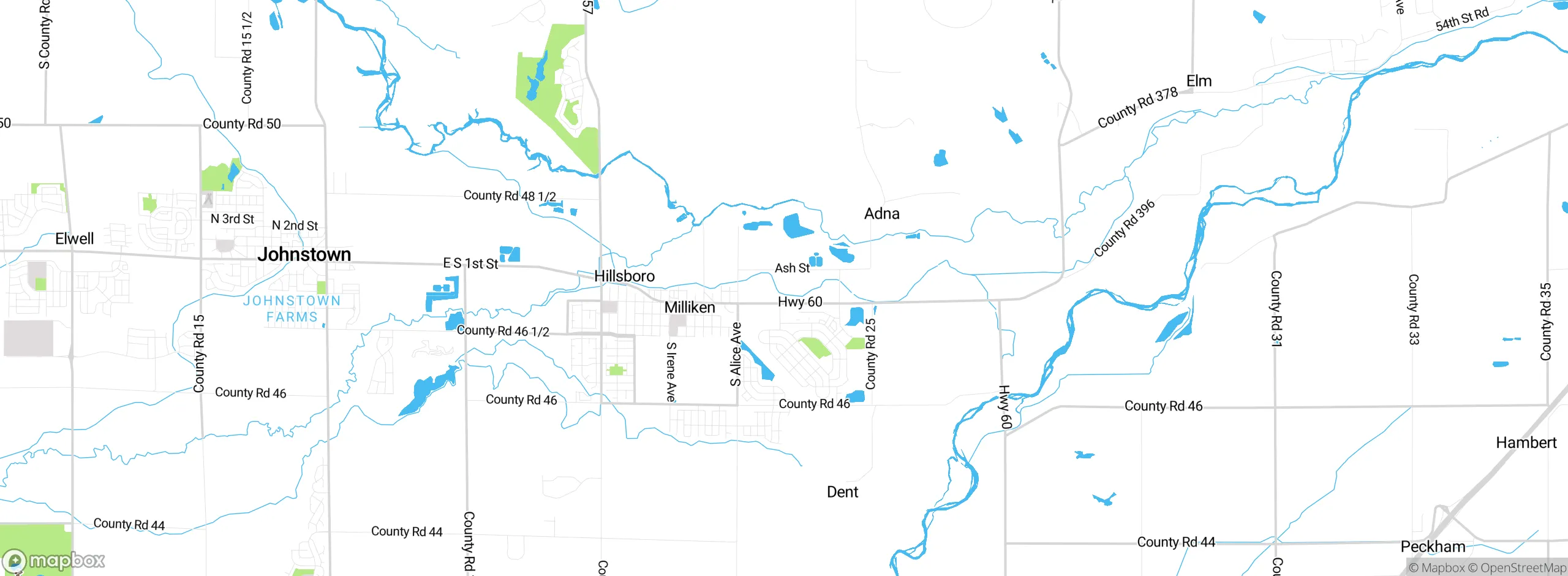 Map showing approximate location