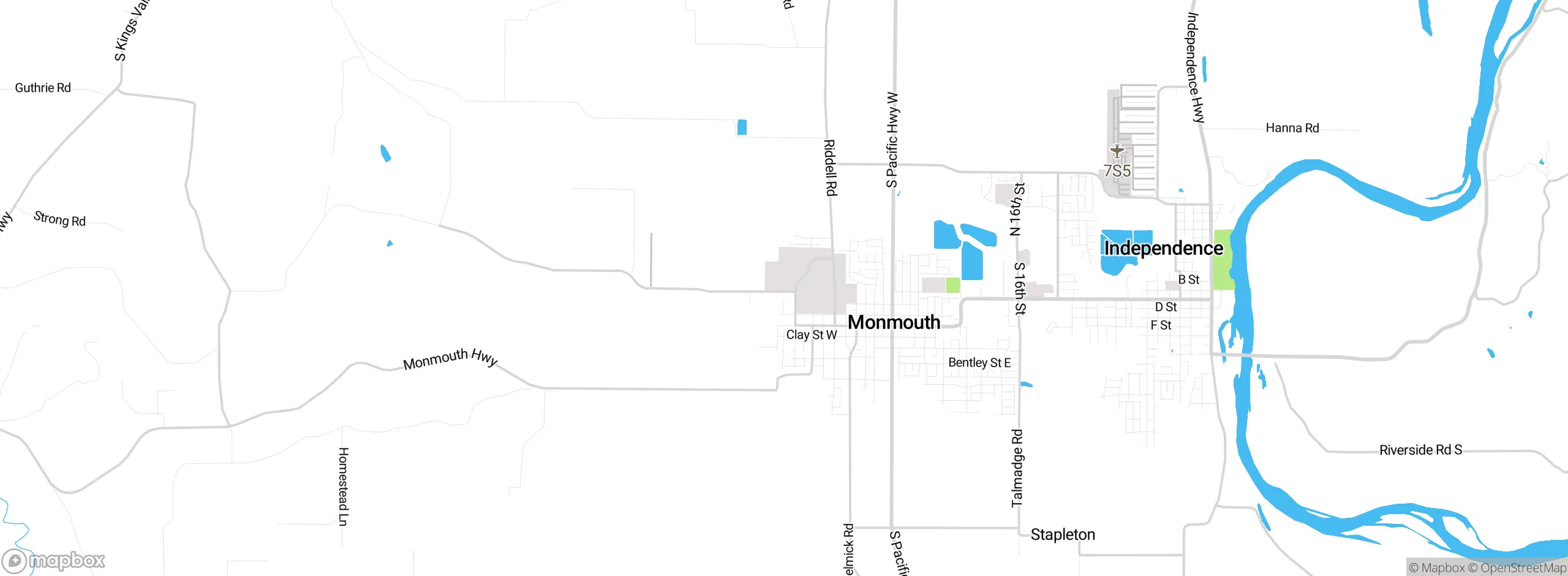 Map showing approximate location
