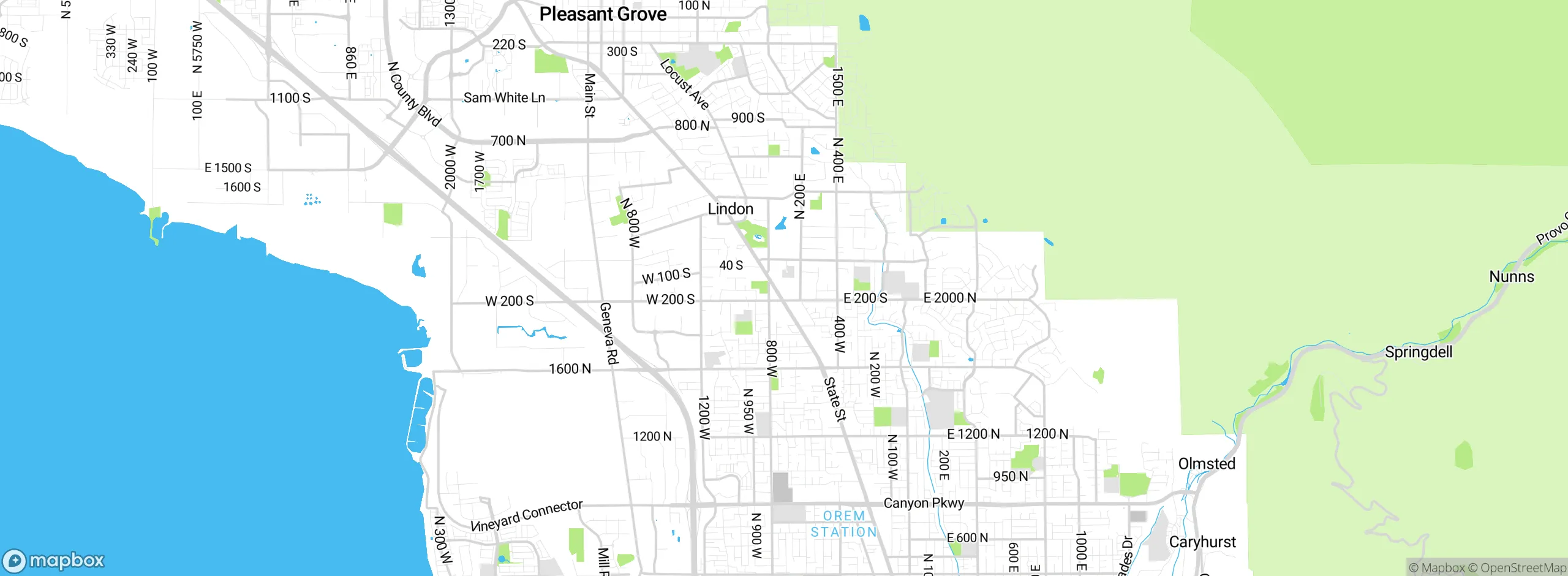 Map showing approximate location
