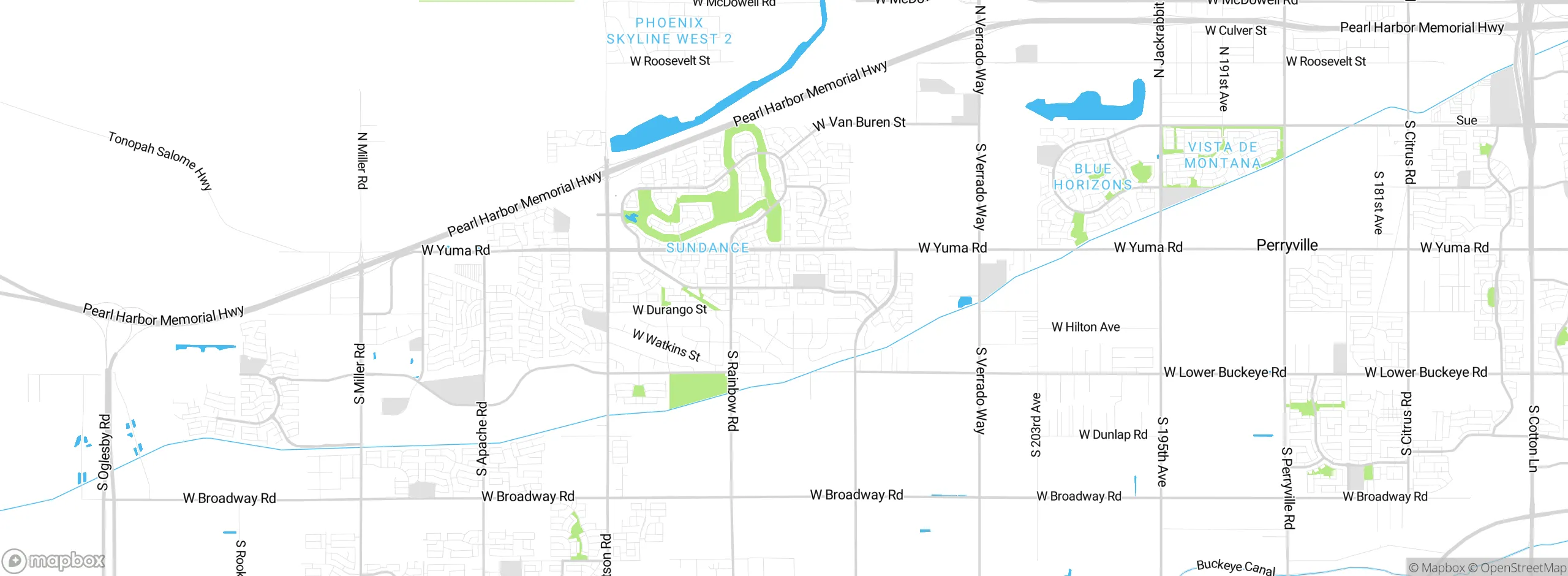 Map showing approximate location