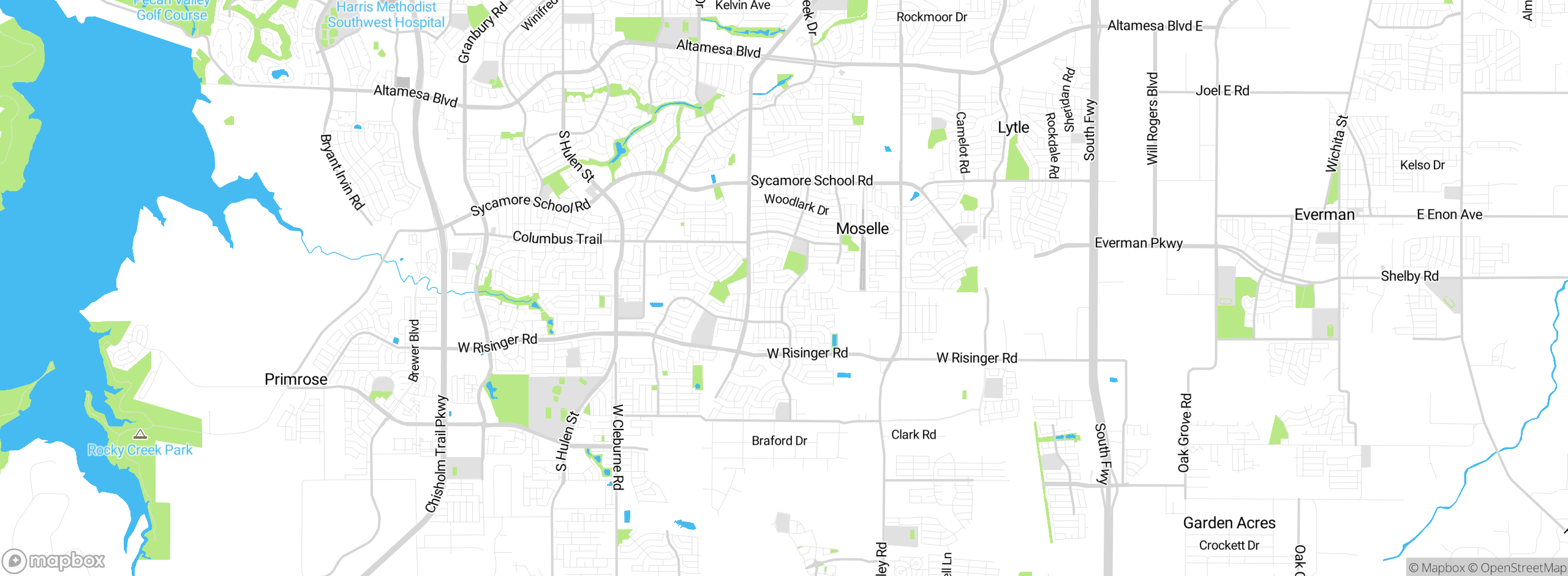 Map showing approximate location