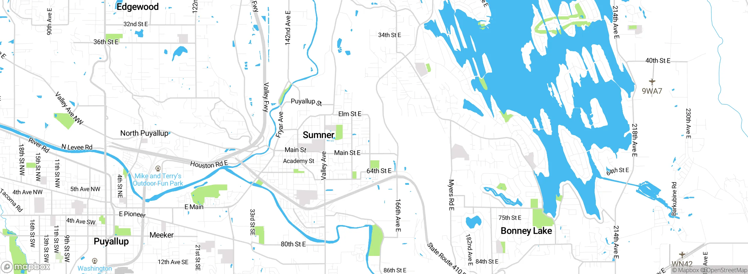 Map showing approximate location