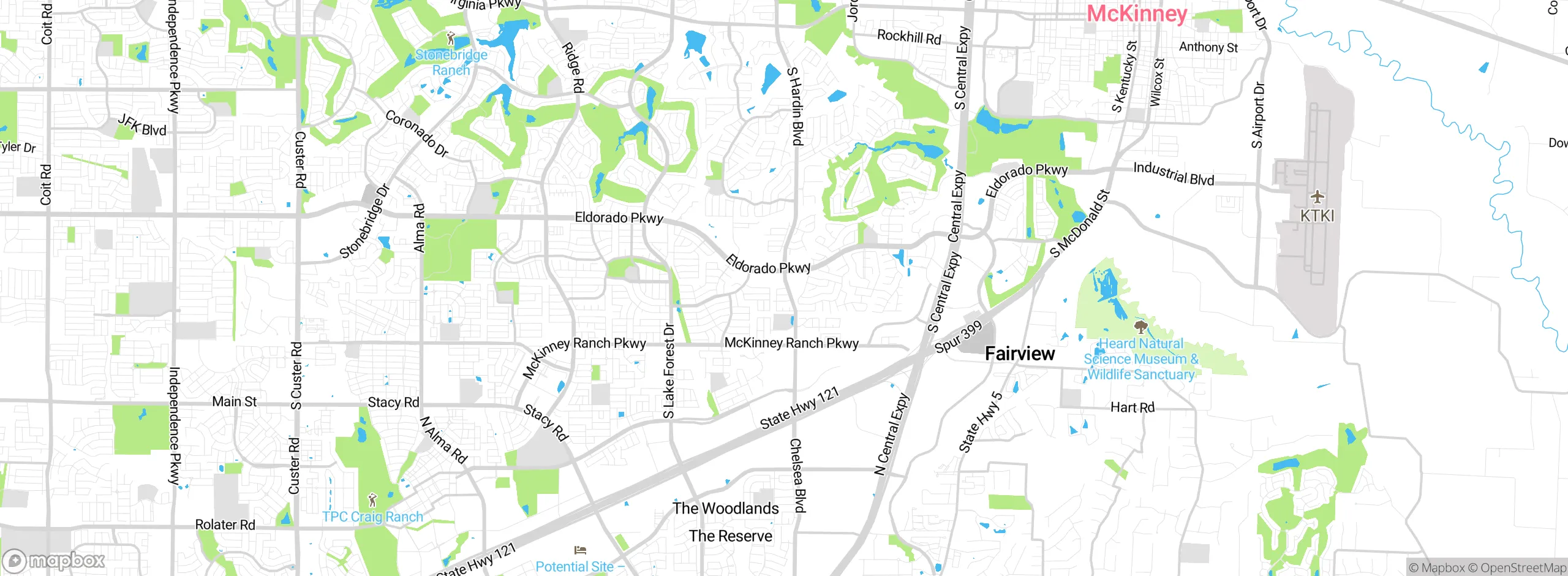 Map showing approximate location