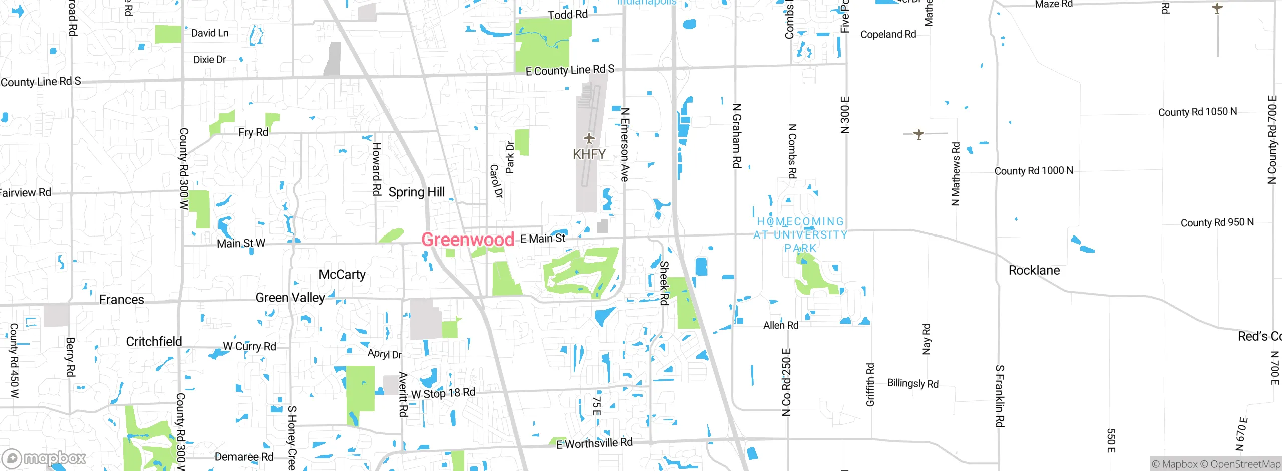 Map showing approximate location